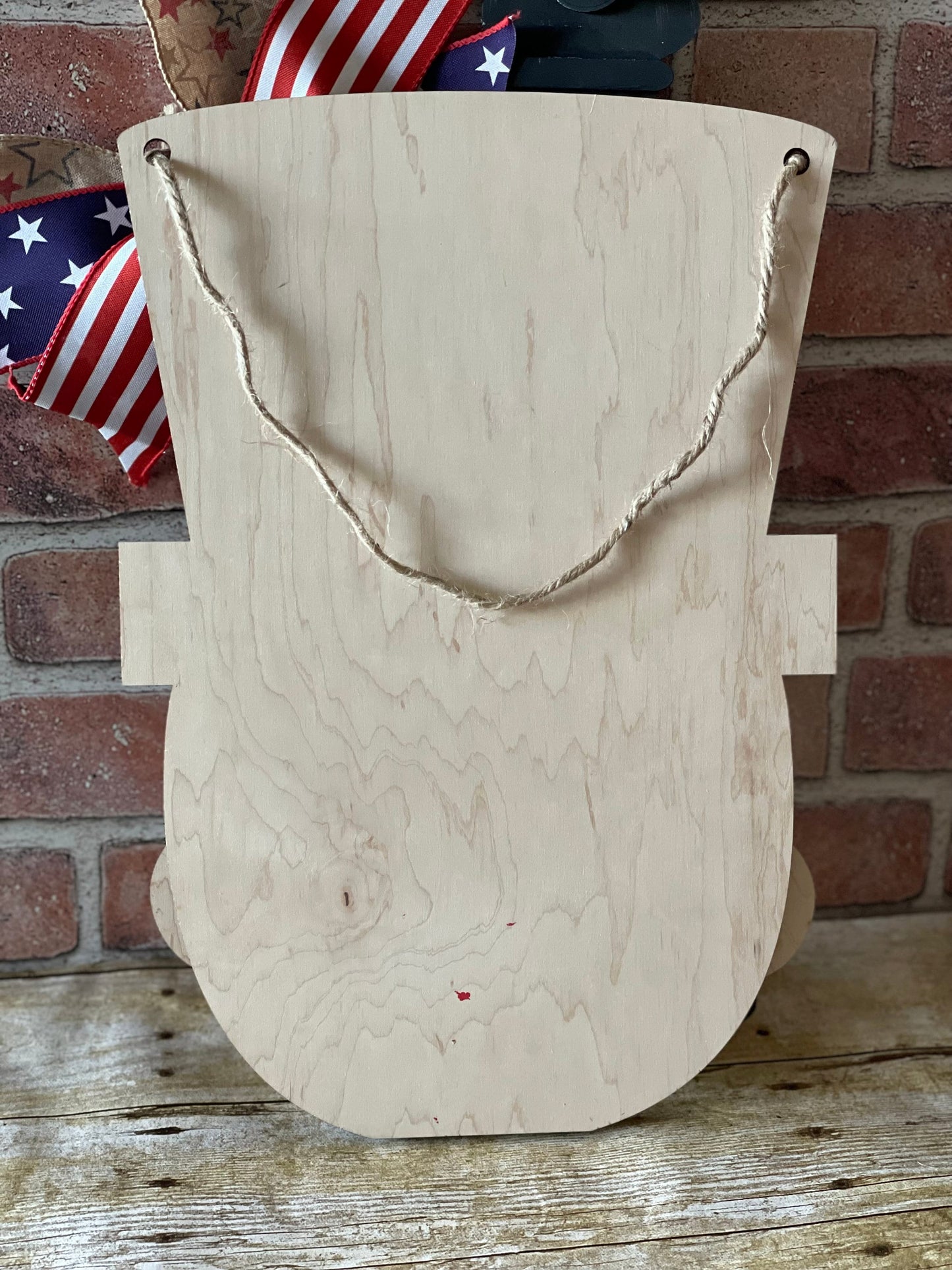 Uncle Sam Door Hanger | Fourth of July Decor | Summer Wood Door Sign | Americana Decor | Patriotic Door Hanger