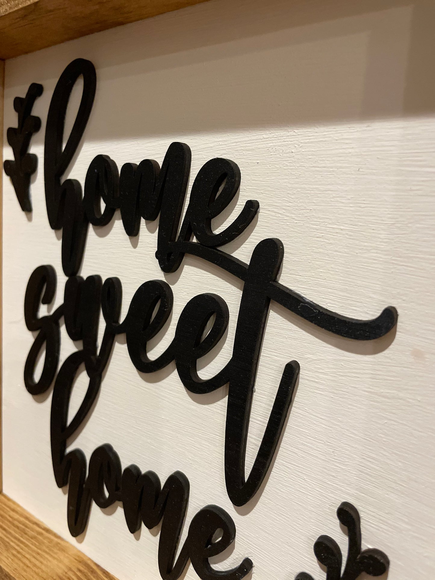 Home Sweet Home Wall Sign | wood Decor | 3D Lettering | Handmade Square Sign