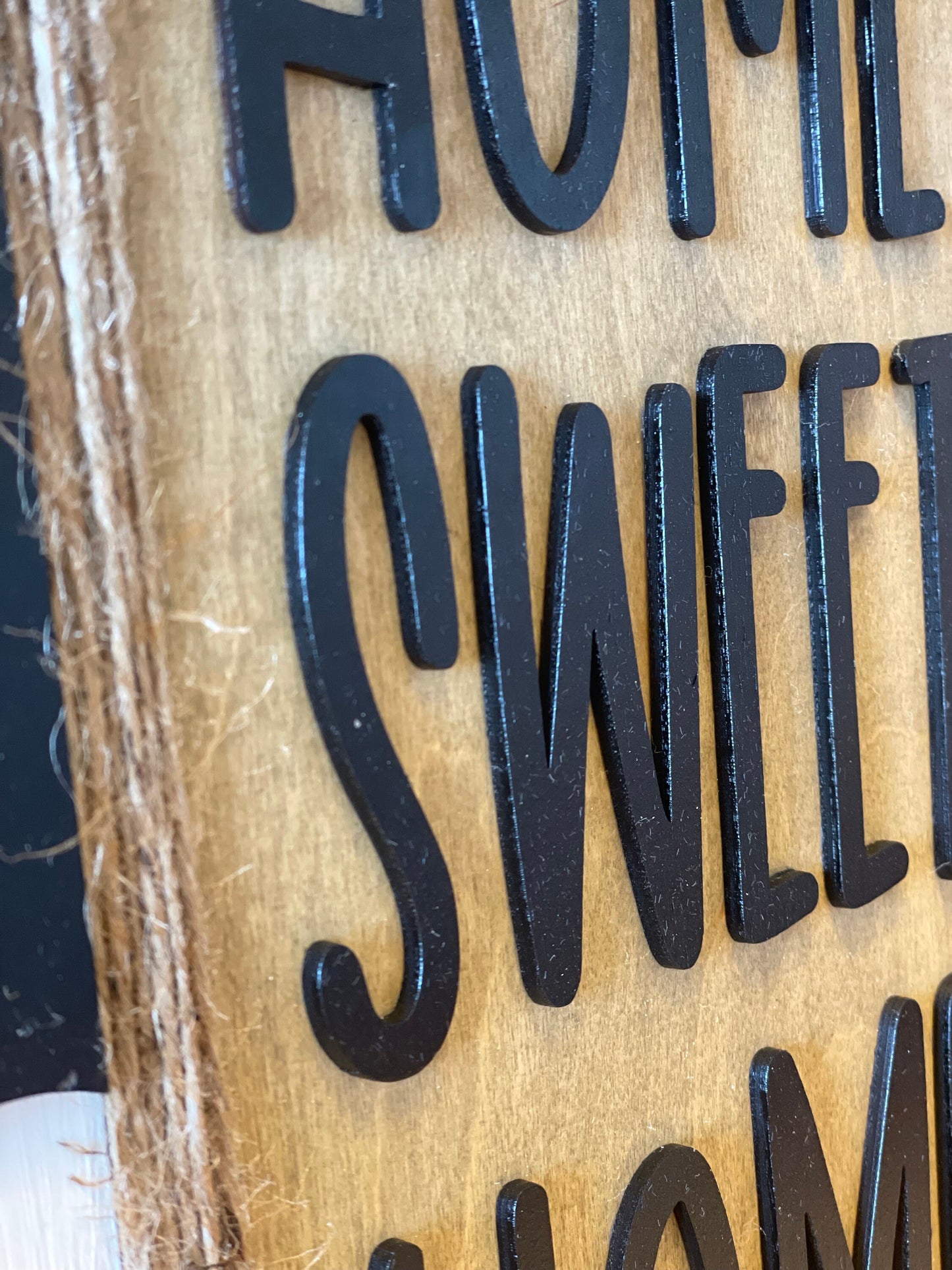 Home Sweet Home Cow Print Foor Hanger | Round Door Sign | Farmhouse Sign | Welcome Door Hanger