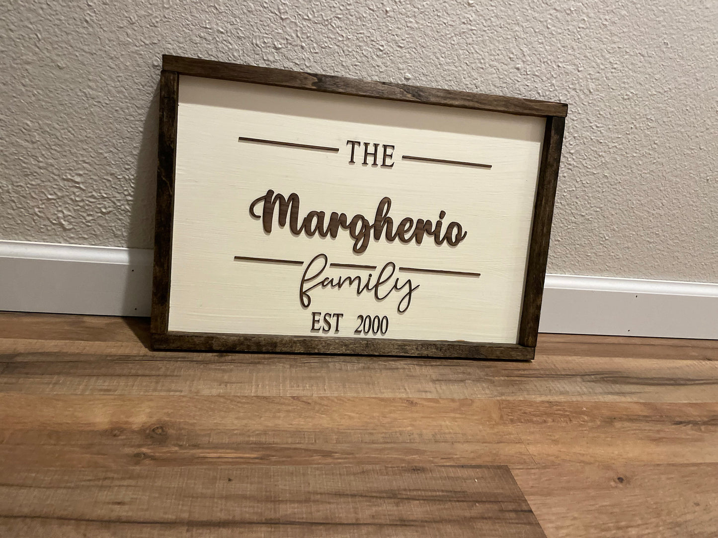 Personalized Family Name Sign | 3D Lettering | Wall Sign | Farmhouse Decor | Custom Wood Sign | Engagement Gift