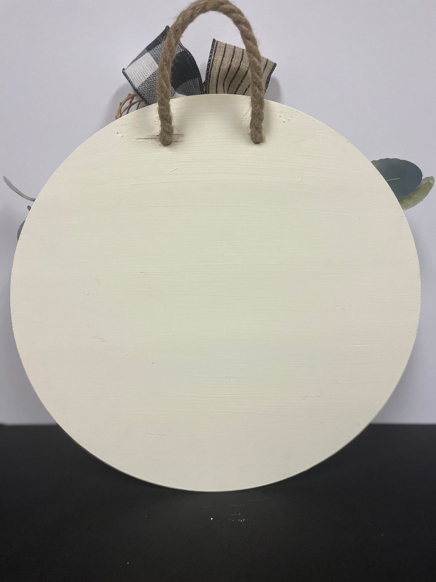 18” Round Home Is Where the Herd Is Door Hanger | Cow Sign | Cow Door Hanger | Farmhouse Shiplap Sign