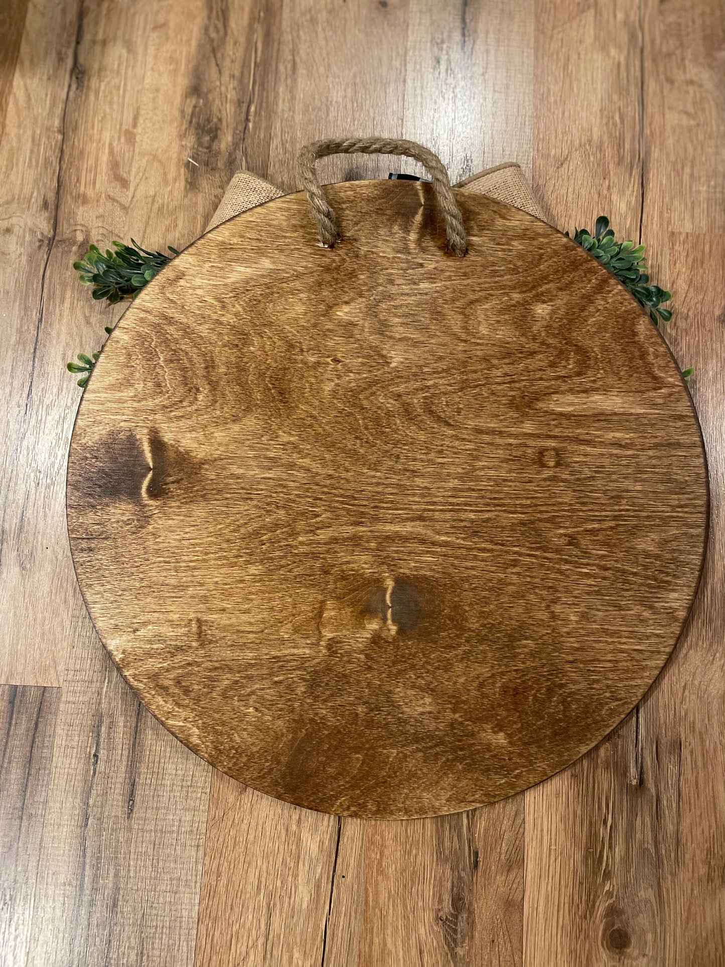Front Door Decor | Home Sweet Home Door Hanger | 3D Lettering | Round Wood Welcome Sign | Year Round Decor