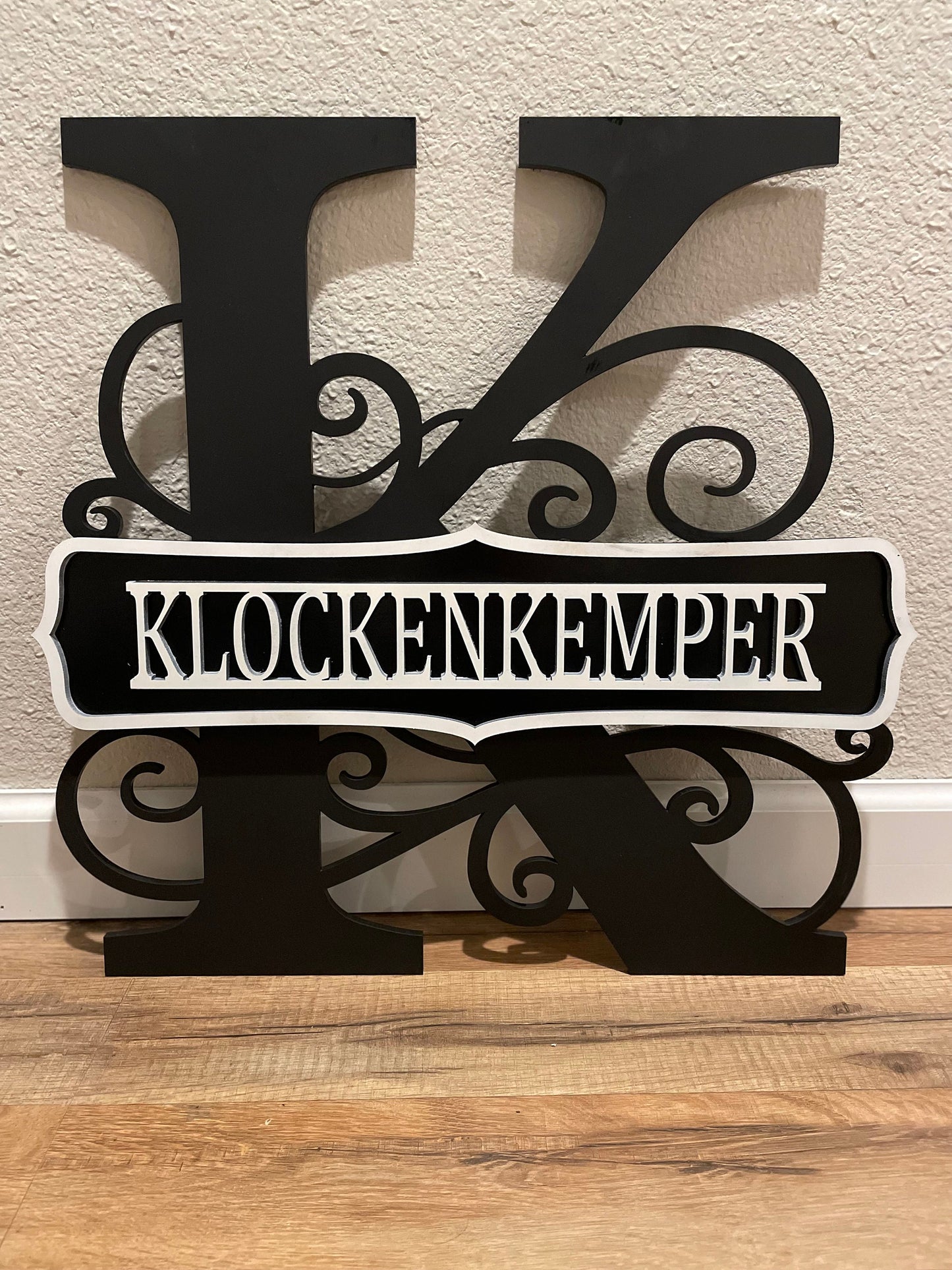 Personalized Family Name Monogram Sign | Monogram Wall Decor | Custom Last Name Sign | Perfect Wedding Gift