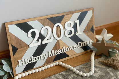 Custom Boho 3D Address Sign | Made to Order | Mailbox Sign