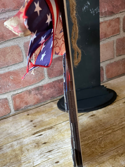 Uncle Sam Door Hanger | Fourth of July Decor | Summer Wood Door Sign | Americana Decor | Patriotic Door Hanger