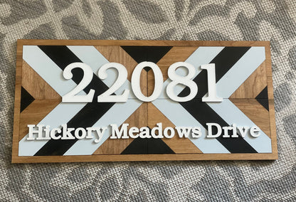 Custom Boho 3D Address Sign | Made to Order | Mailbox Sign