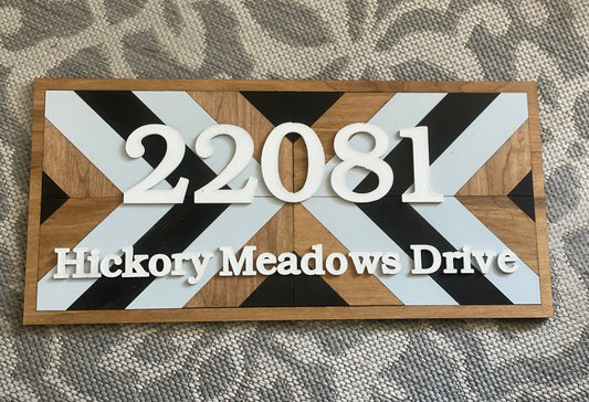 Custom Boho 3D Address Sign | Made to Order | Mailbox Sign