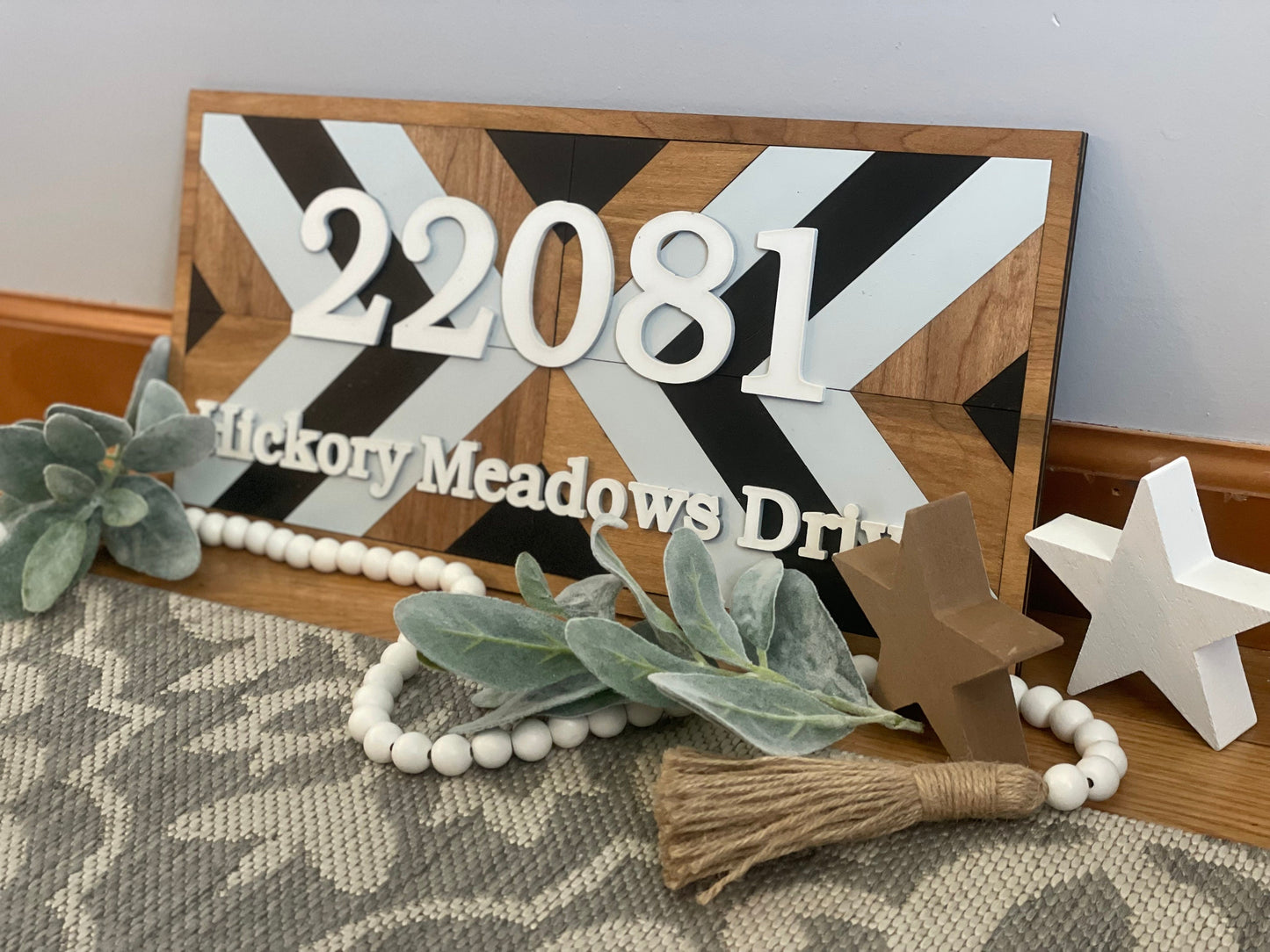 Custom Boho 3D Address Sign | Made to Order | Mailbox Sign