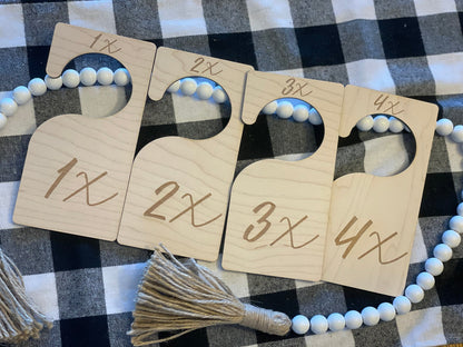 Boutique Wooden Closet Dividers | Clothes Size Markers | Closet Organization For Adults | Boutique Dividers