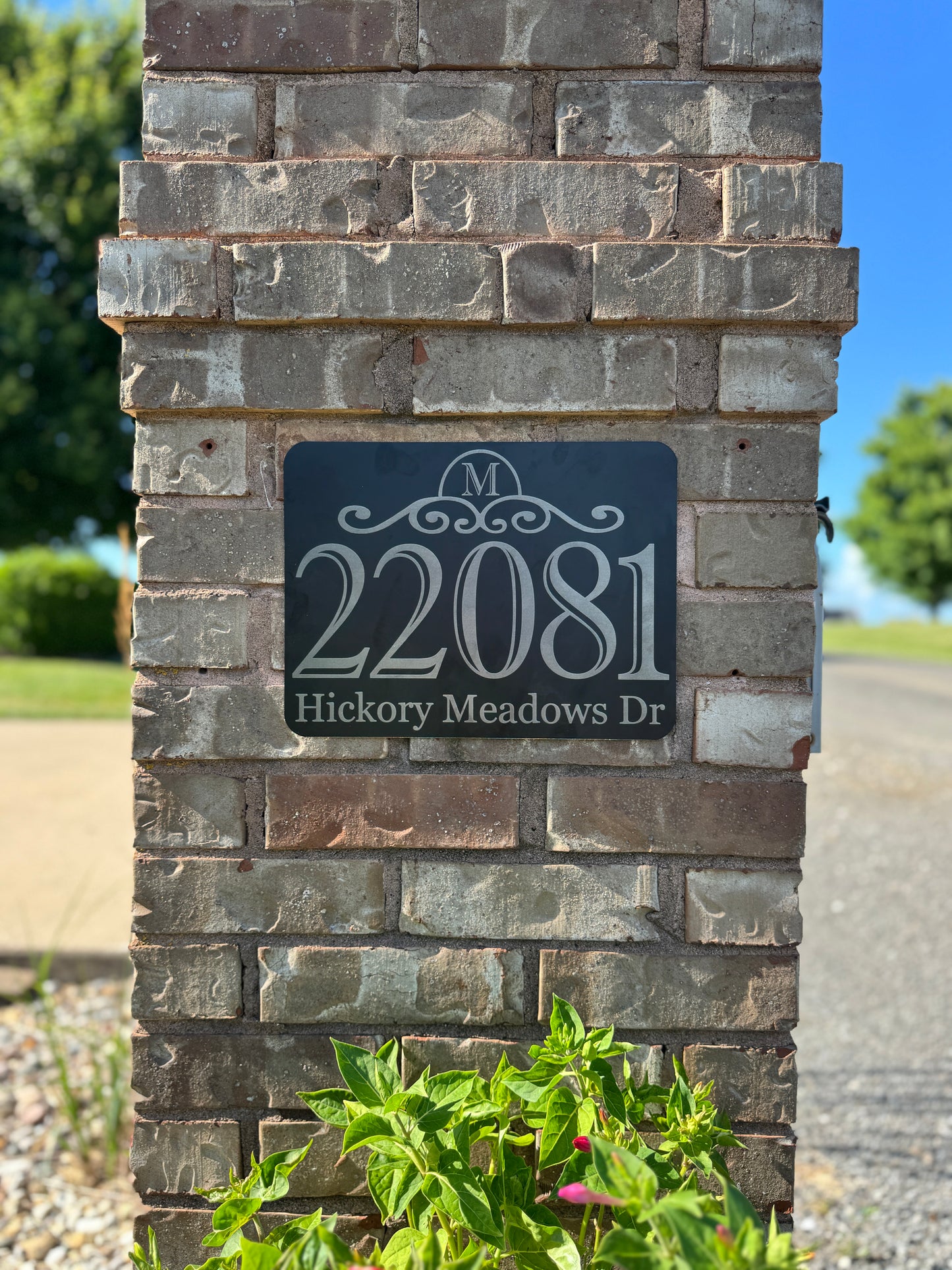 Mailbox Metal Address Sign | Made to Order | Mailbox Sign