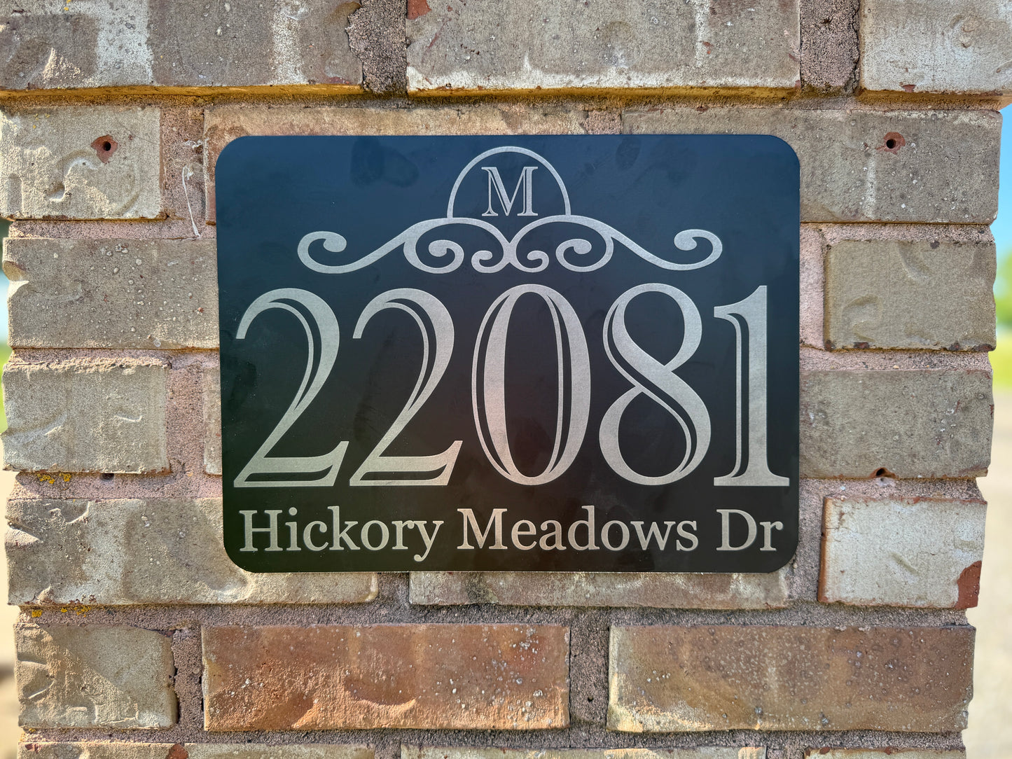 Mailbox Metal Address Sign | Made to Order | Mailbox Sign