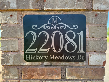 Mailbox Metal Address Sign | Made to Order | Mailbox Sign