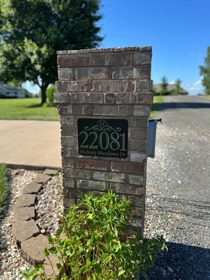 Mailbox Metal Address Sign | Made to Order | Mailbox Sign