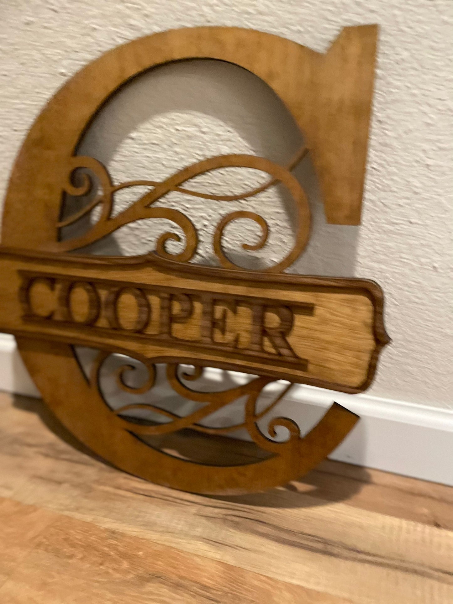 Personalized Family Name Monogram Sign | Monogram Wall Decor | Custom Last Name Sign | Perfect Wedding Gift