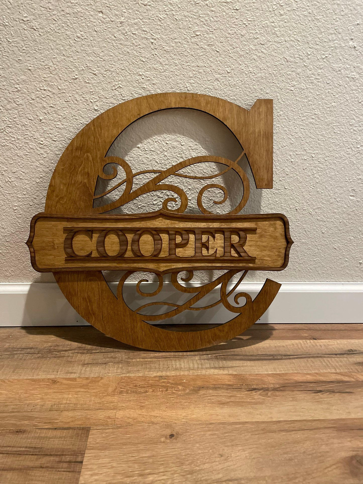 Personalized Family Name Monogram Sign | Monogram Wall Decor | Custom Last Name Sign | Perfect Wedding Gift