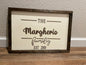 Personalized Family Name Sign | 3D Lettering | Wall Sign | Farmhouse Decor | Custom Wood Sign | Engagement Gift