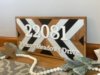 Custom Boho 3D Address Sign | Made to Order | Mailbox Sign
