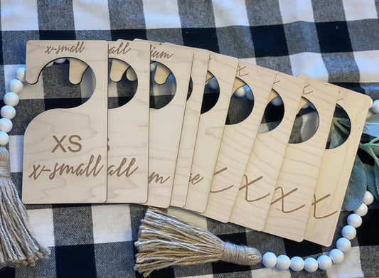 Boutique Wooden Closet Dividers | Clothes Size Markers | Closet Organization For Adults | Boutique Dividers