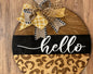 Hello Modern Cheetah Front Door Decor